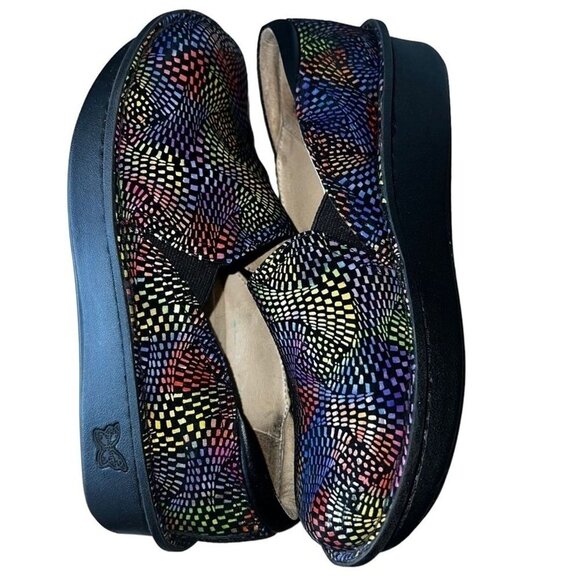 Alegria Women’s Slip-On Comfort Shoes Leather Multicolor Size 8.5 US / 39 EU - Picture 6 of 11